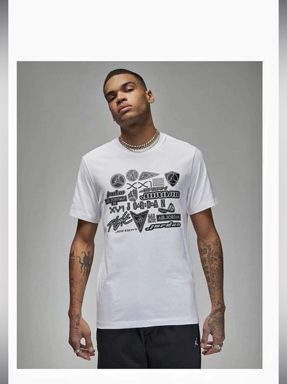 Jordan Flight Mash-Up Graphic T-Shirt in White
